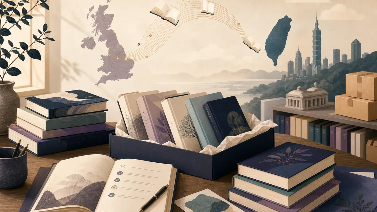 Selected books being prepared for publishing and distribution opportunities between the UK and Taiwan